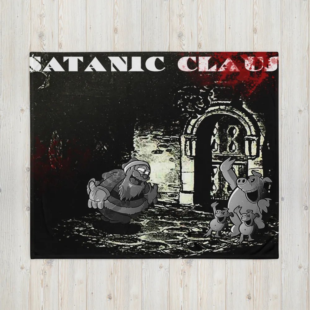 Satanic Claus Throw Blanket product image (16)