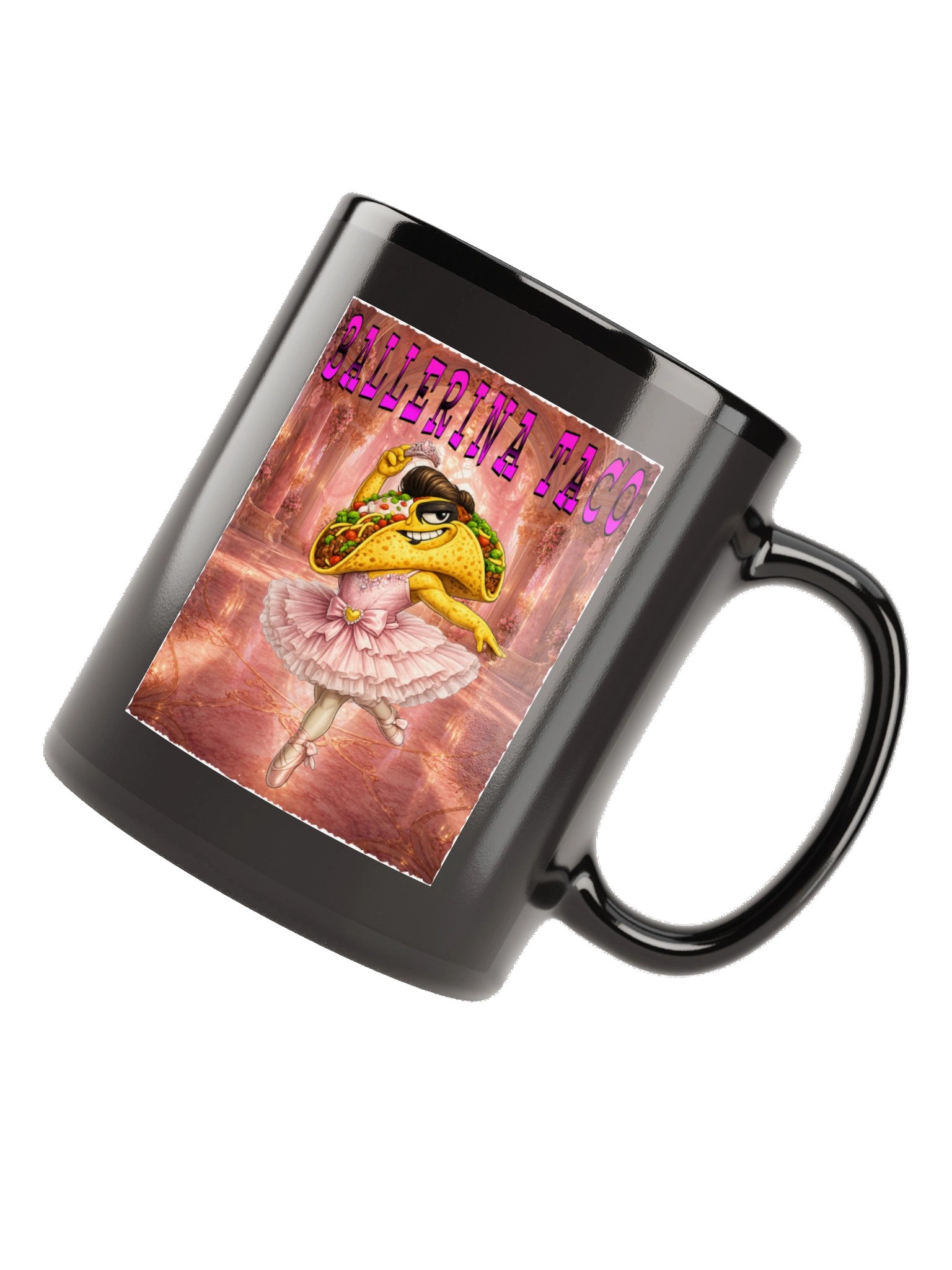 Ballerina Taco Black Mug product image (11)