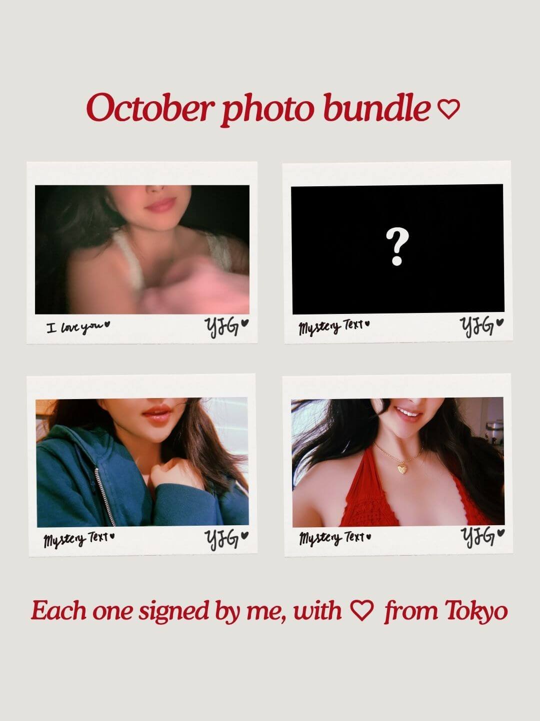 Signed Photo Print Bundle ♡ October Edition product image (1)