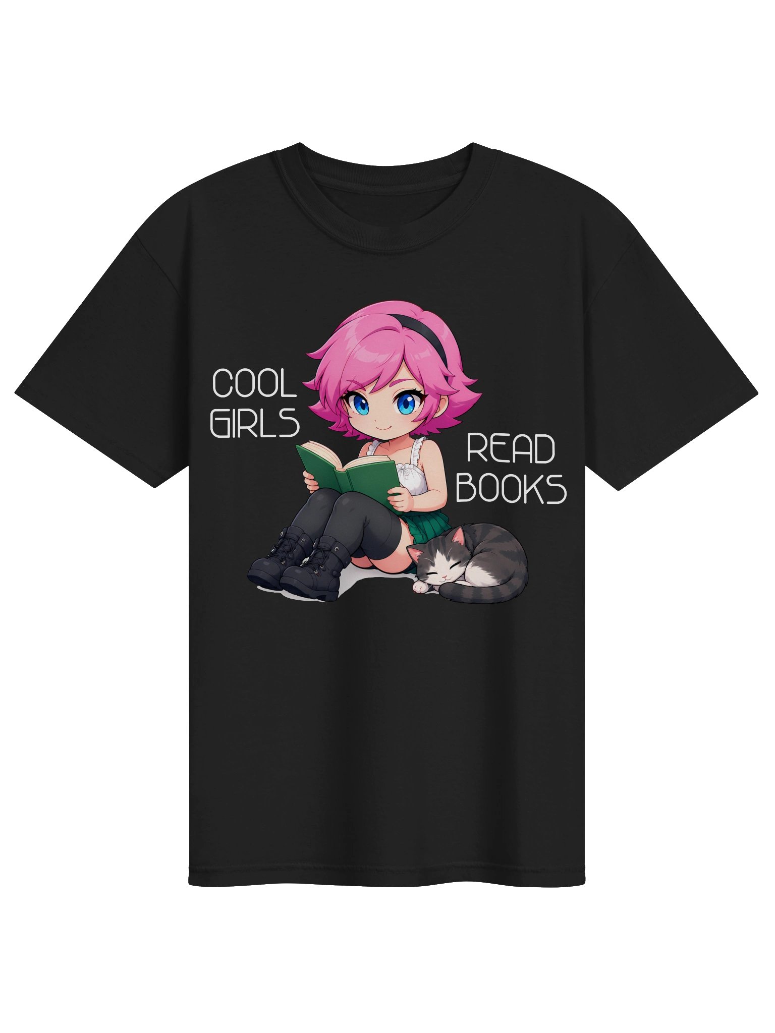 COOL GIRLS READ BOOKS ft Julia (white) product image (1)