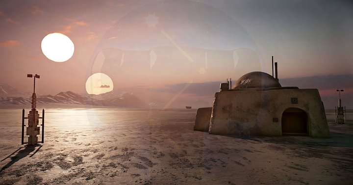 "Twin Suns" Deskmat product image (1)