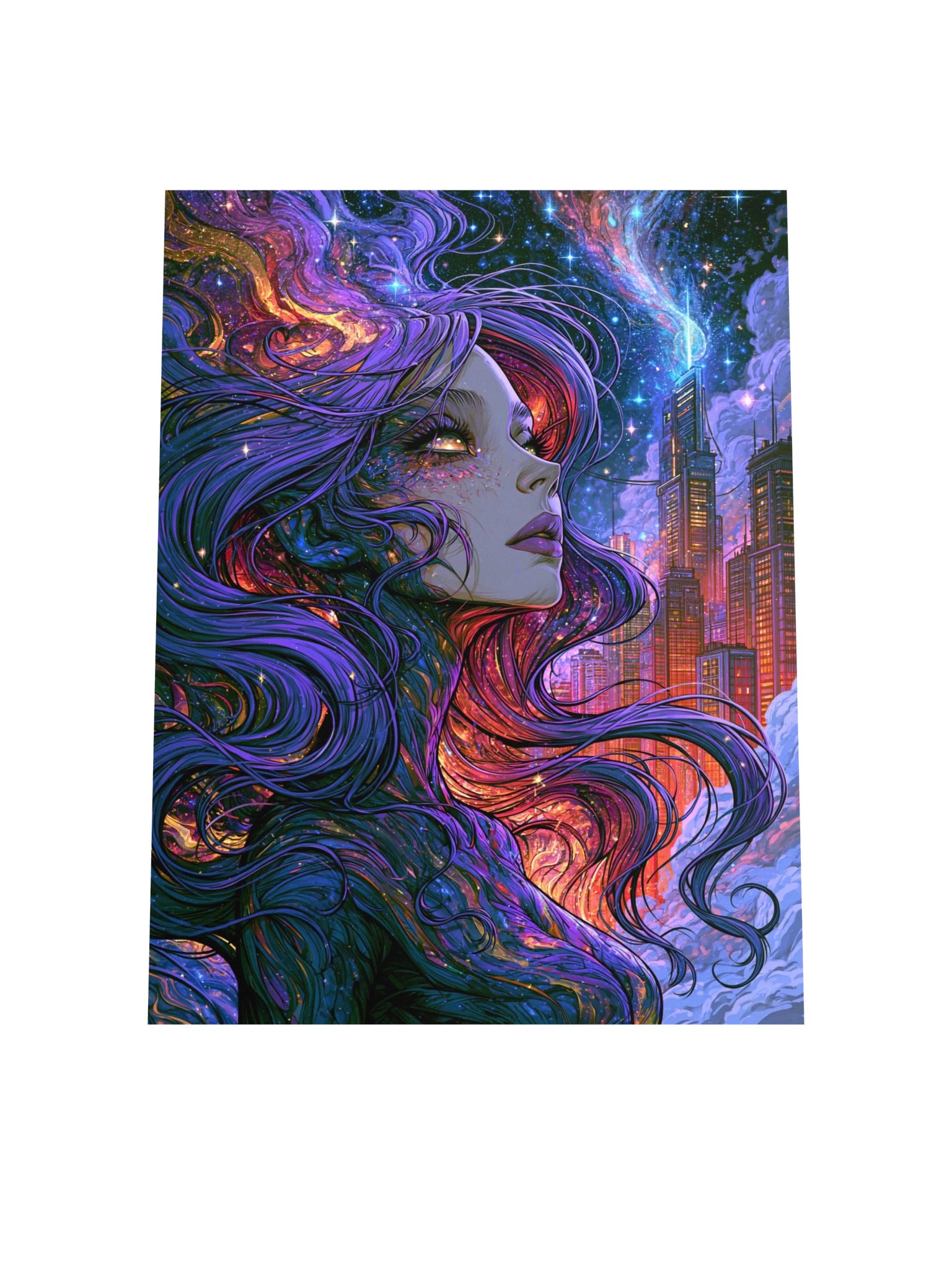 Cosmic Portrait Art Print — Cosmic City Muse product image (8)