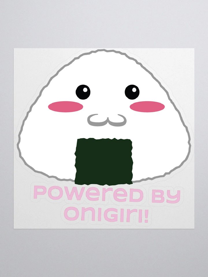 Powered by Onigiri! sticker product image (1)