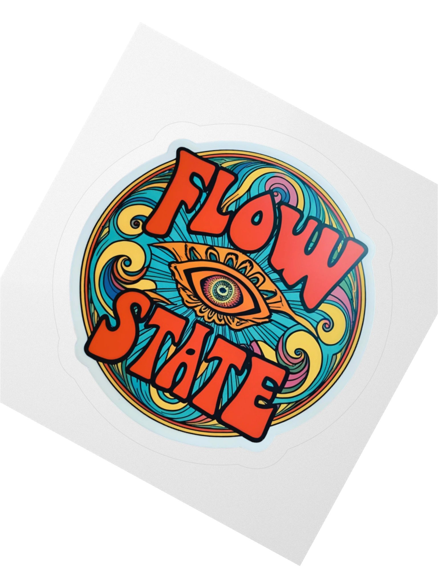 Psychedelic Flow State Kiss Cut Stickers product image (2)