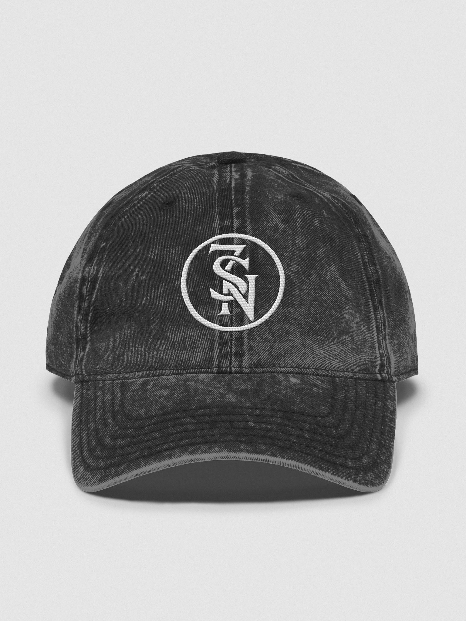 Seven Shades of Nothing White Logo on on Otto Vintage Wash Dad Hat product image (1)