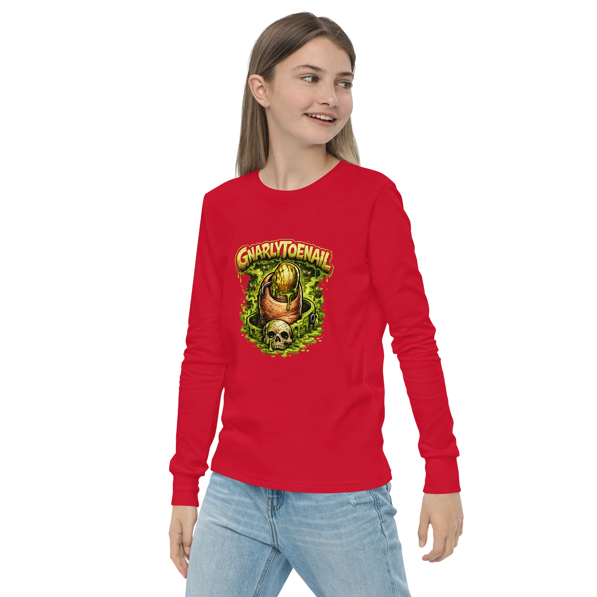 GnarlyToenail Decay Girl's Youth Long Sleeve Tee product image (3)