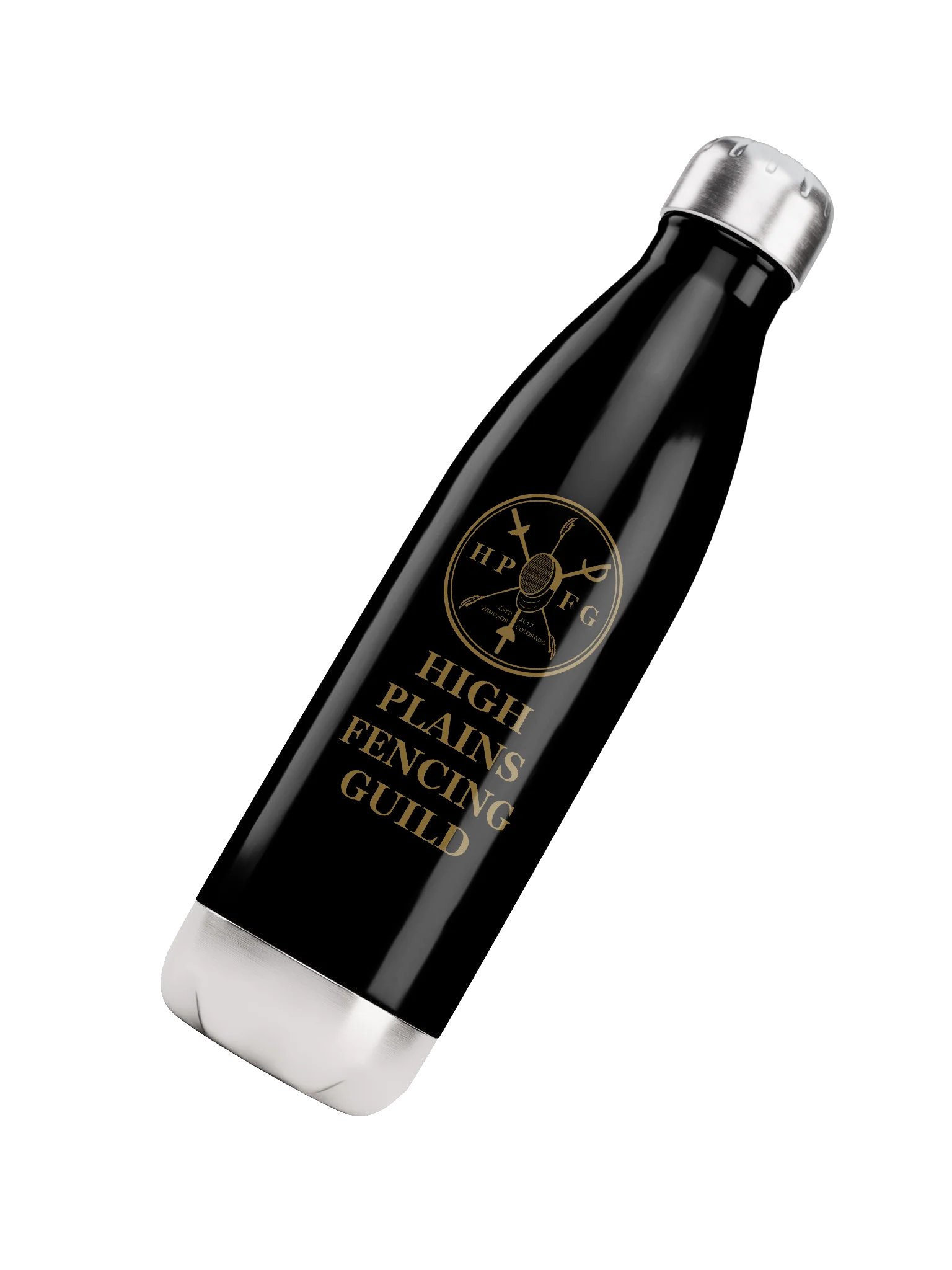 High Plains Fencing Club Stainless Steel Water Bottle product image (8)