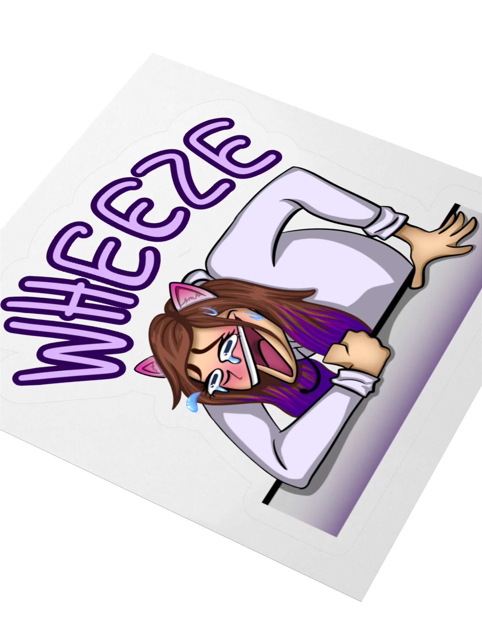 WHEEZE Laughing Wolfy Cut Stickers product image (7)