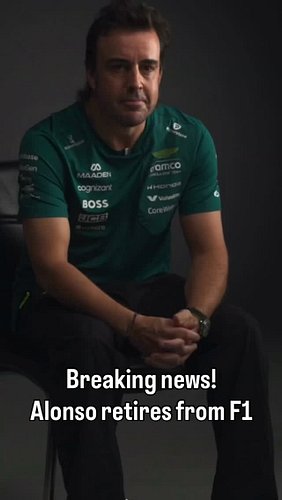 Just kidding, he’s extending, and so is Stroll 

#f1 #alonso #stroll #astonmartin