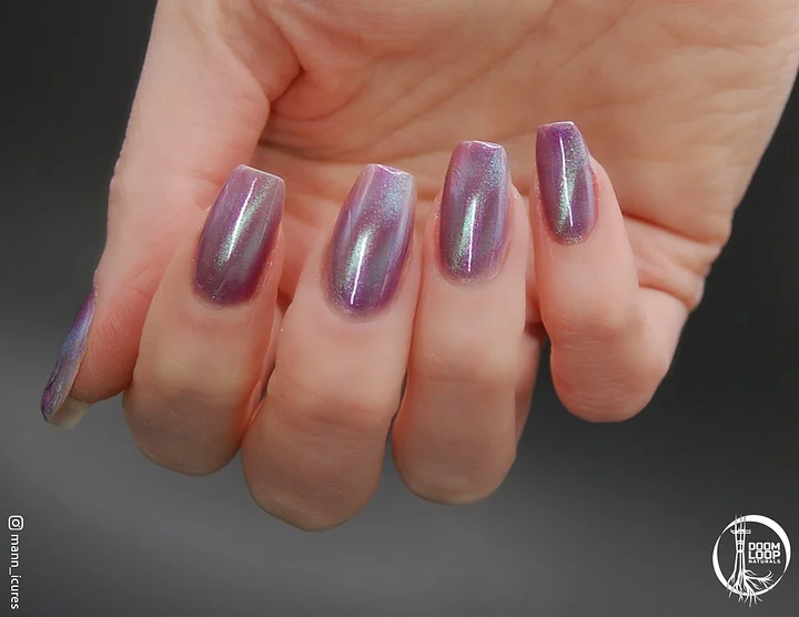 BREAKFAST at the END of TIME - Violet Teal Magnetic Nail Polish product image (2)