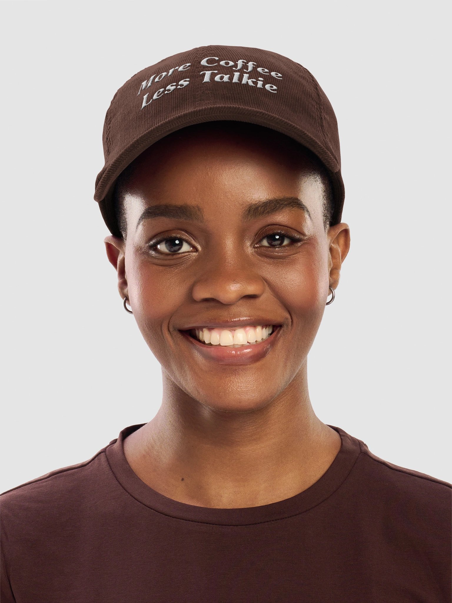 More Coffee Less Talkie Corduroy Hat product image (25)