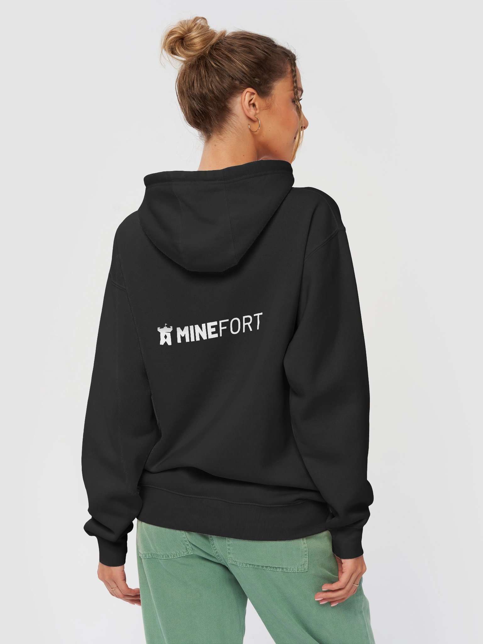 Minefort “One Block at a Time” Hoodie – Black product image (4)