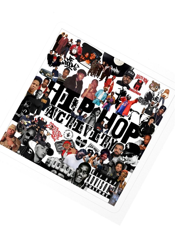 HIPHOPACTIVITY.TV Kiss Cut Sticker product image (2)