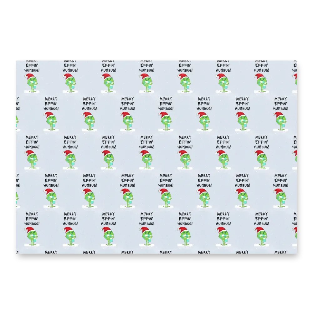 Less Merry Humbug - Gift Wrapping Paper product image (1)