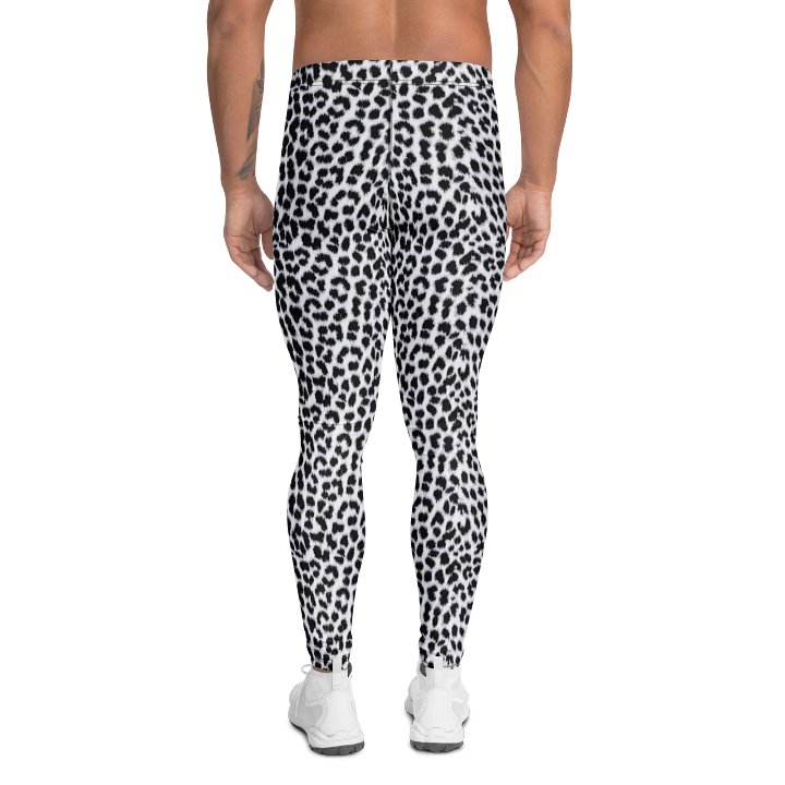 Comfortable Snow Leopard Men's Leggings for Active Wear product image (2)