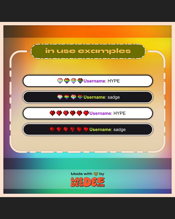 MC Detailed Heart Badges product image (2)