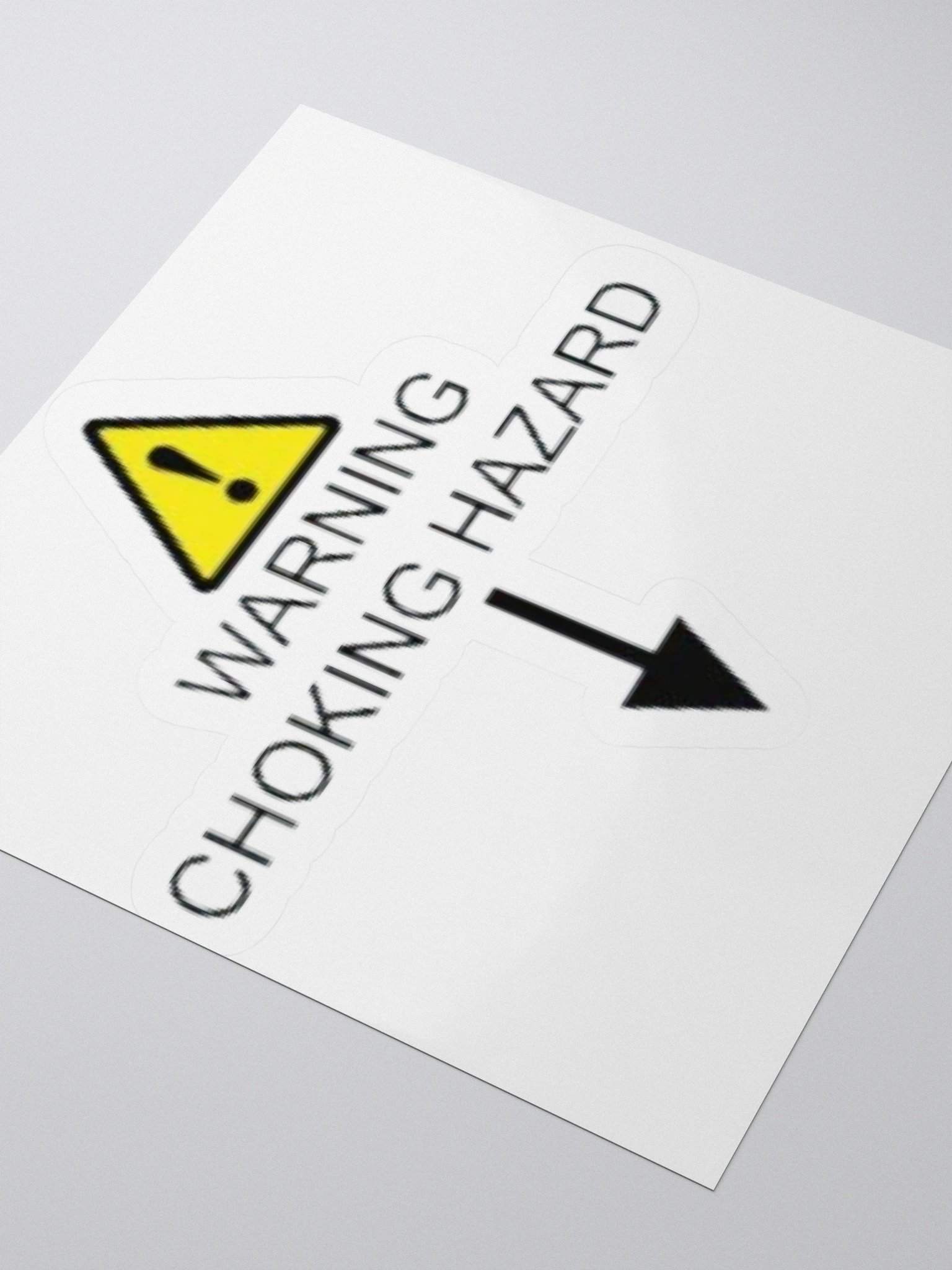 Warning Choking Hazard Sticker product image (3)