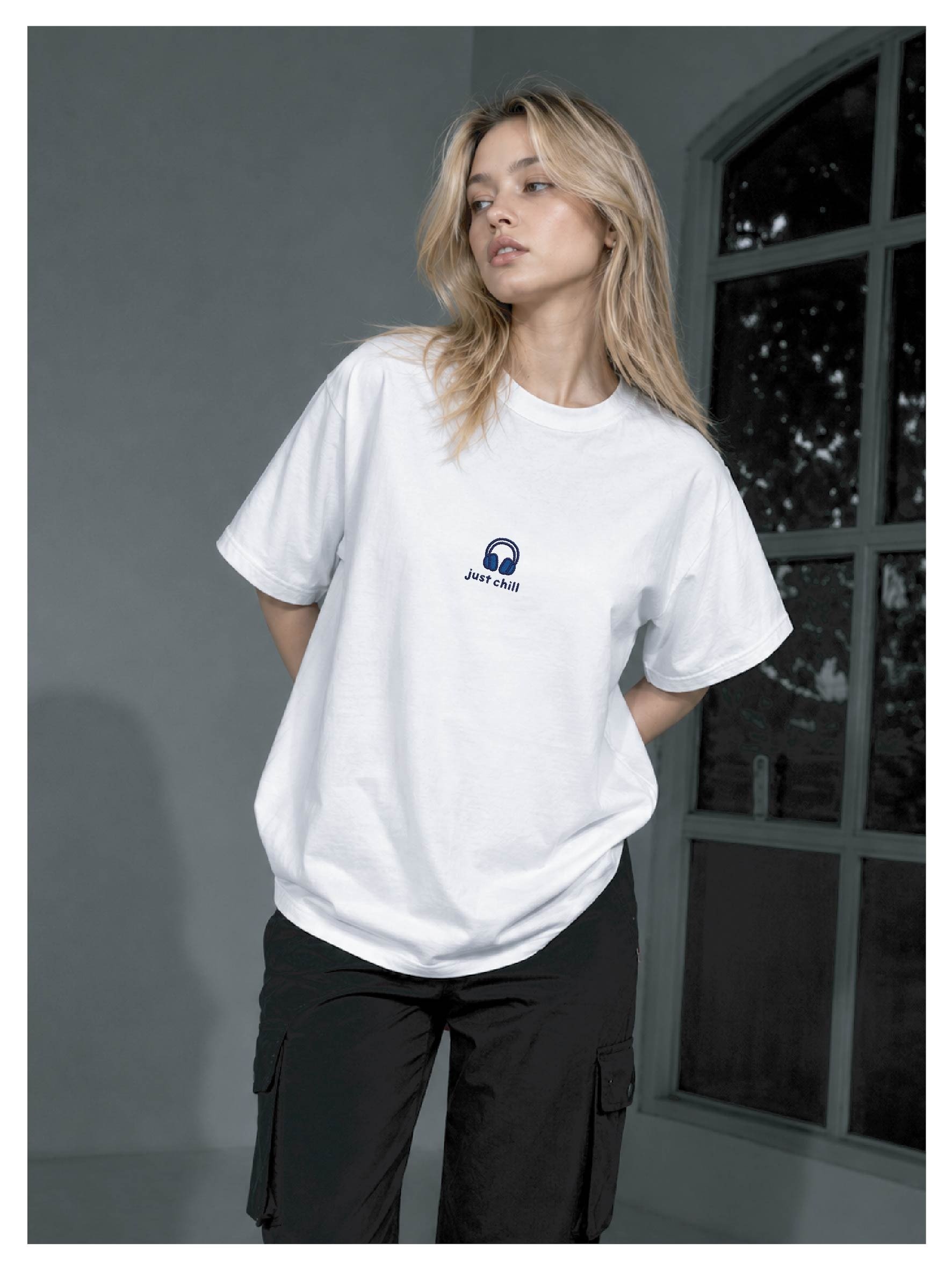 Headphones just chill BOXY T - Shirt product image (22)