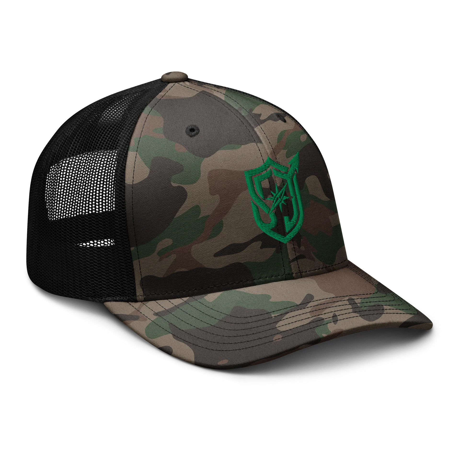 Camo Trucker Hat - Verdant Mark product image (6)
