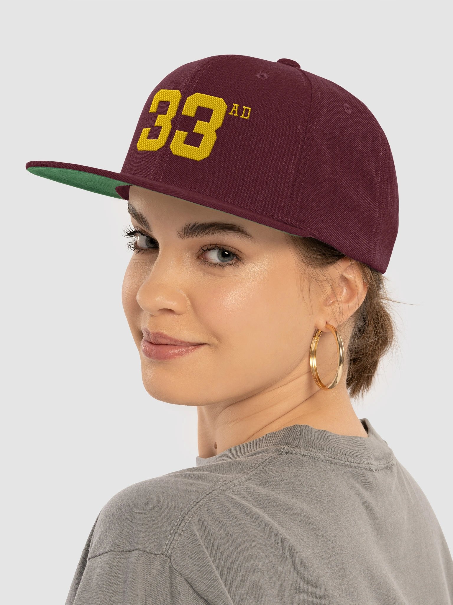 33 AD Snapback / Maroon product image (5)