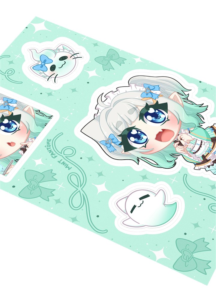 Maid Fantome Sticker Sheet! product image (2)
