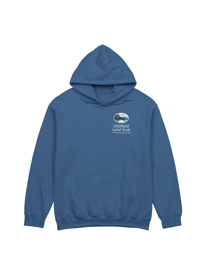 Litchfield Land Trust Blue Hoodie product image (1)