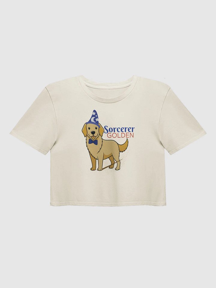 Sorcerer Mickey Mouse Golden Retriever Crop Tee product image (2)