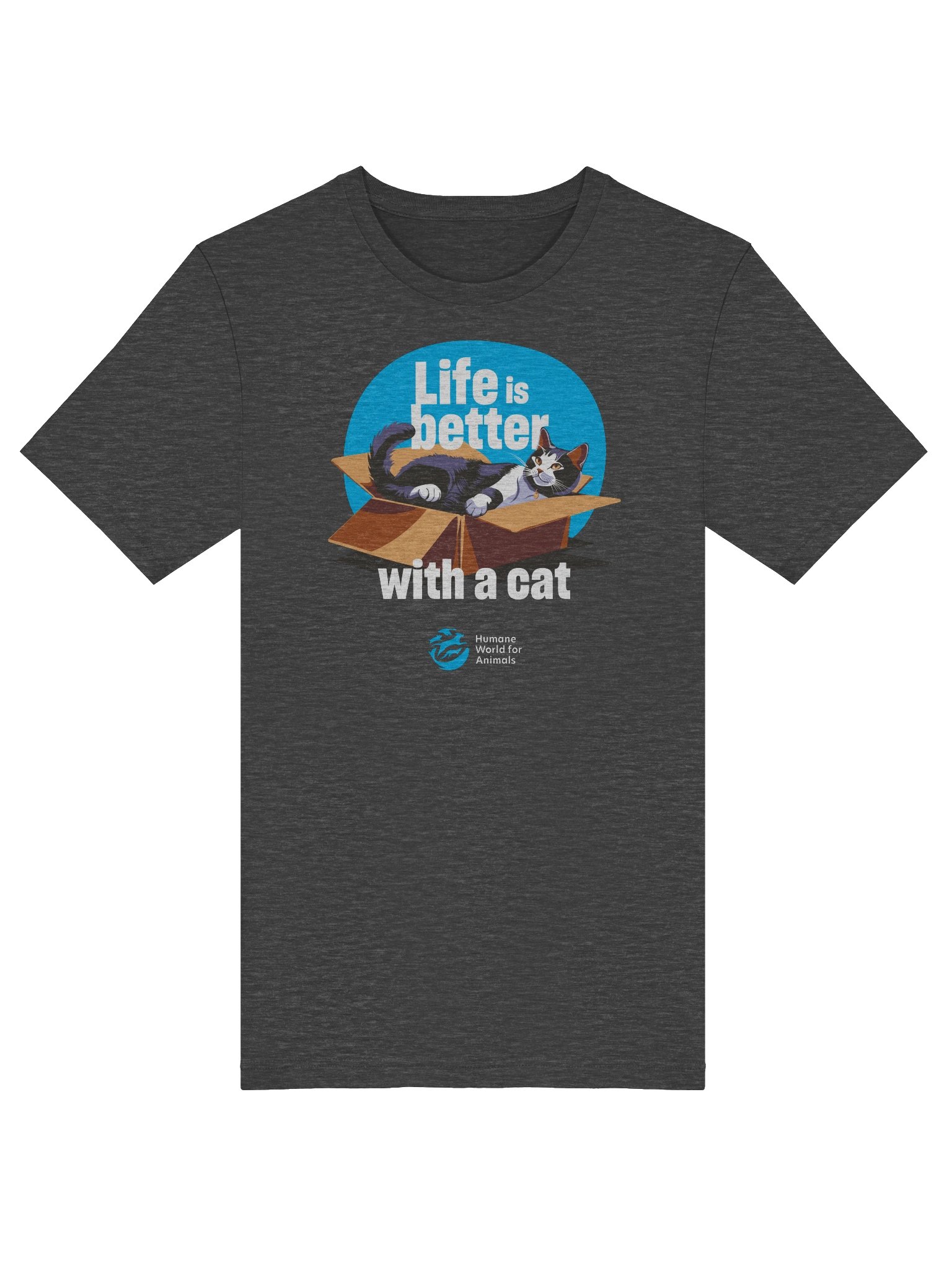 Life is better with a cat - T-shirt product image (3)