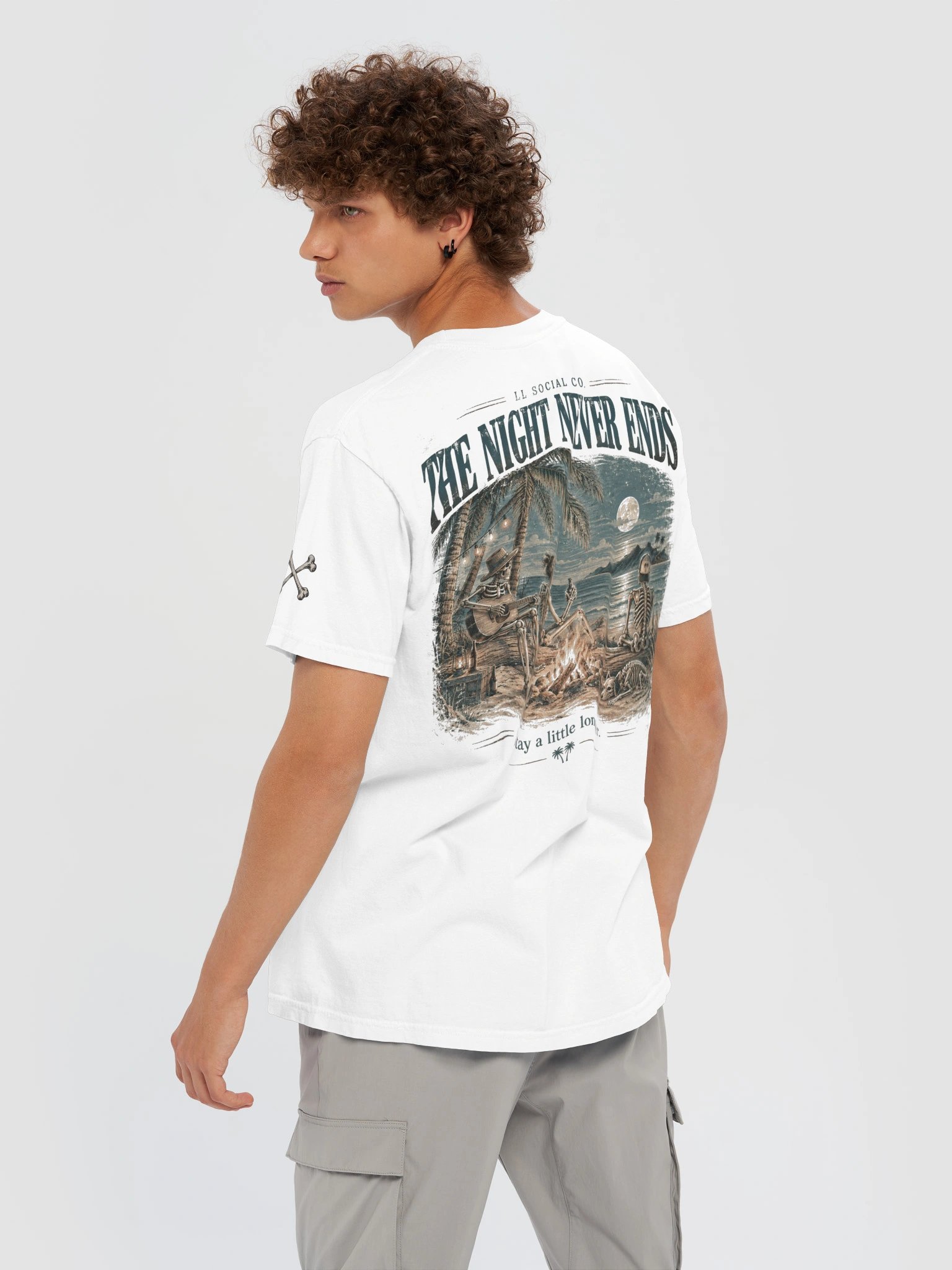 The Night Never Ends Comfort Colors Tee — Coastal Skellie Edit product image (10)