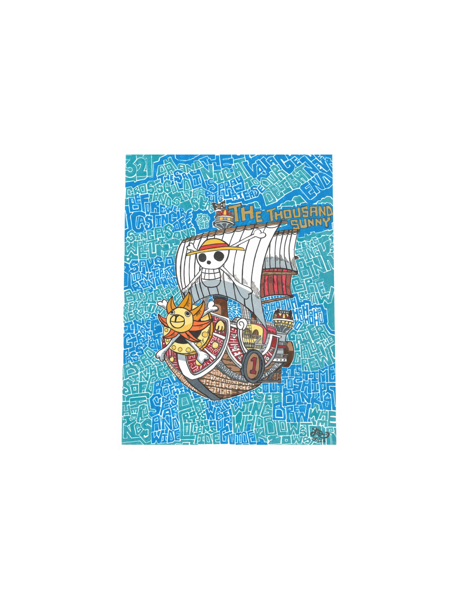 Thousand Sunny Pirate Fan Art Poster product image (4)