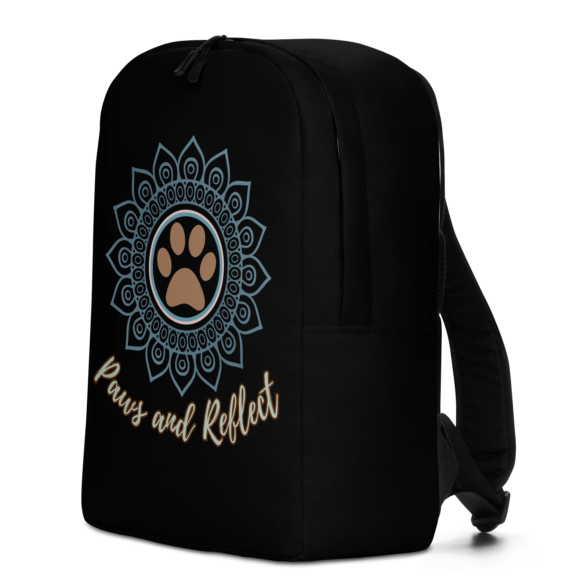 Paws and Reflect Mandala Paw Print Minimalist Yoga Backpack product image (2)