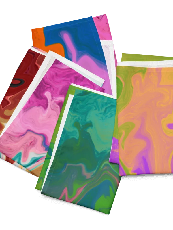 Iridescent Pattern Cloth Napkin Set (4) product image (4)