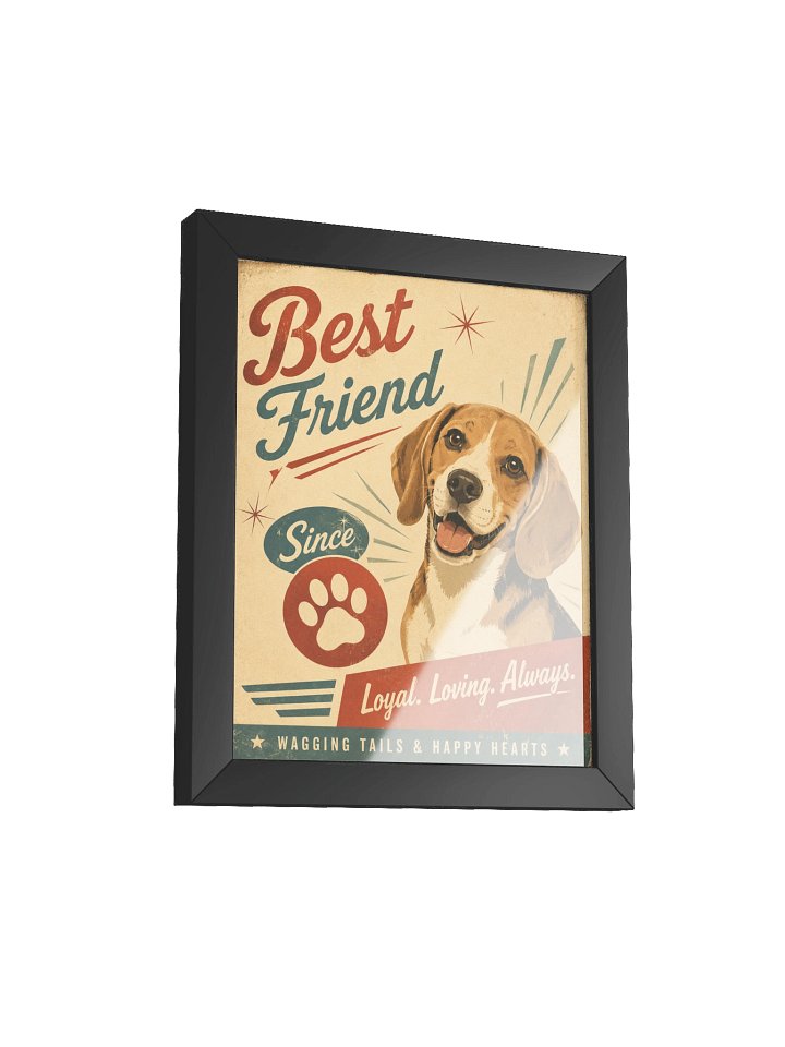 Best Friend Beagle Retro Poster product image (2)