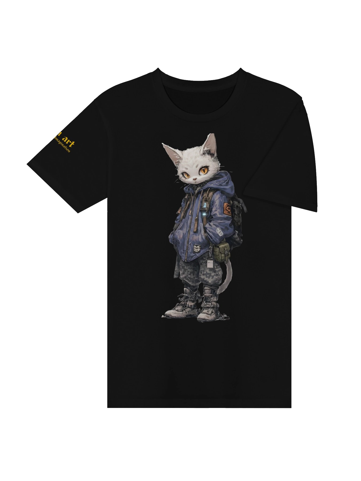 Cyberpunk Techtwear Cat Tee product image (4)