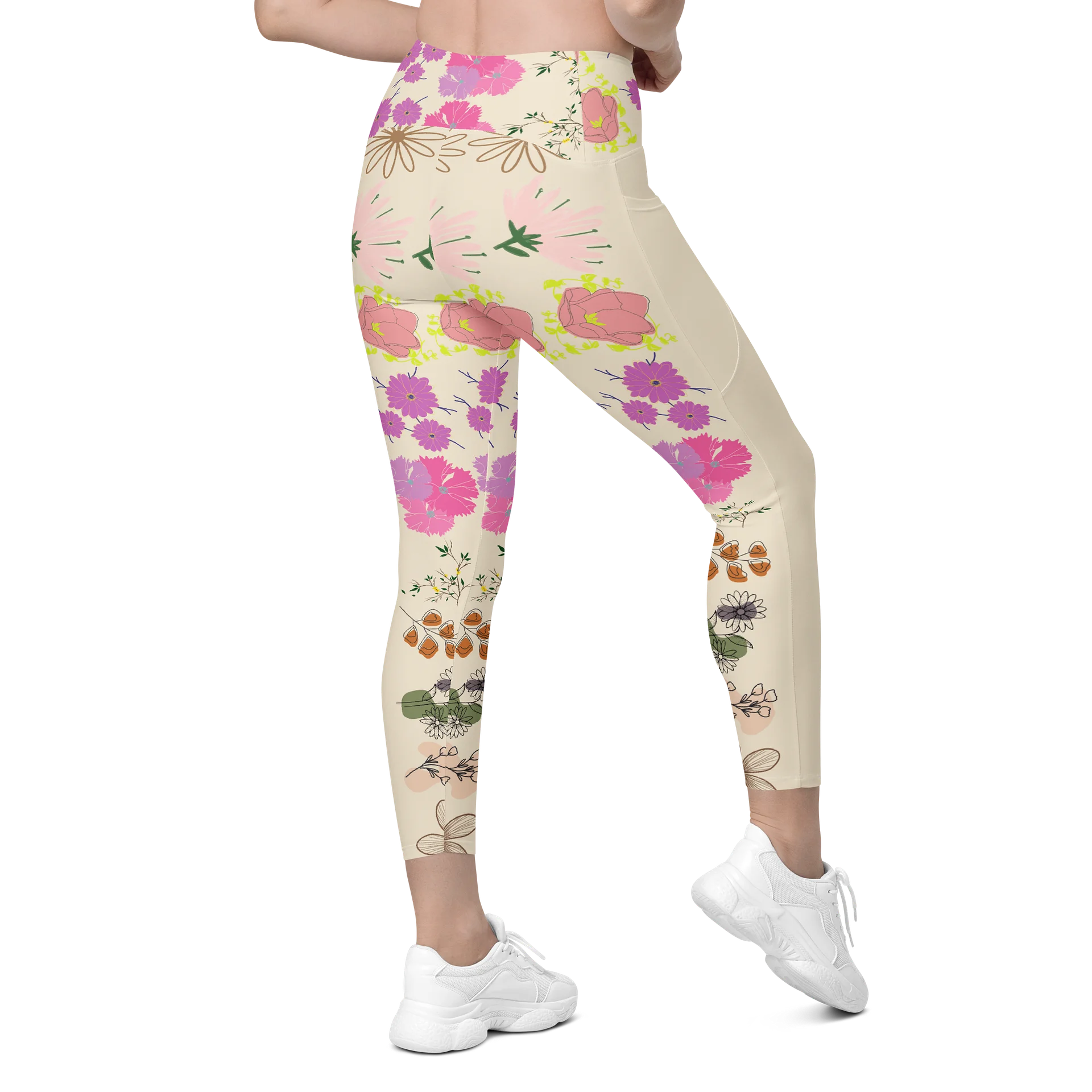 'PHILIUS' Floral Fusion Crossover Leggings product image (9)