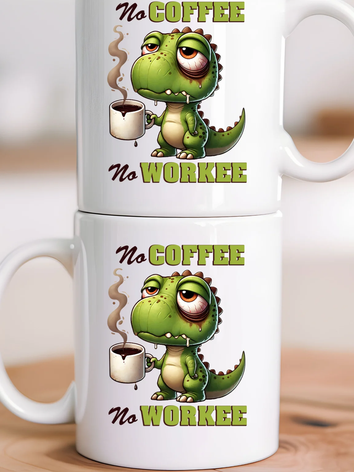 Sad Dinosaur Coffee Mug – 