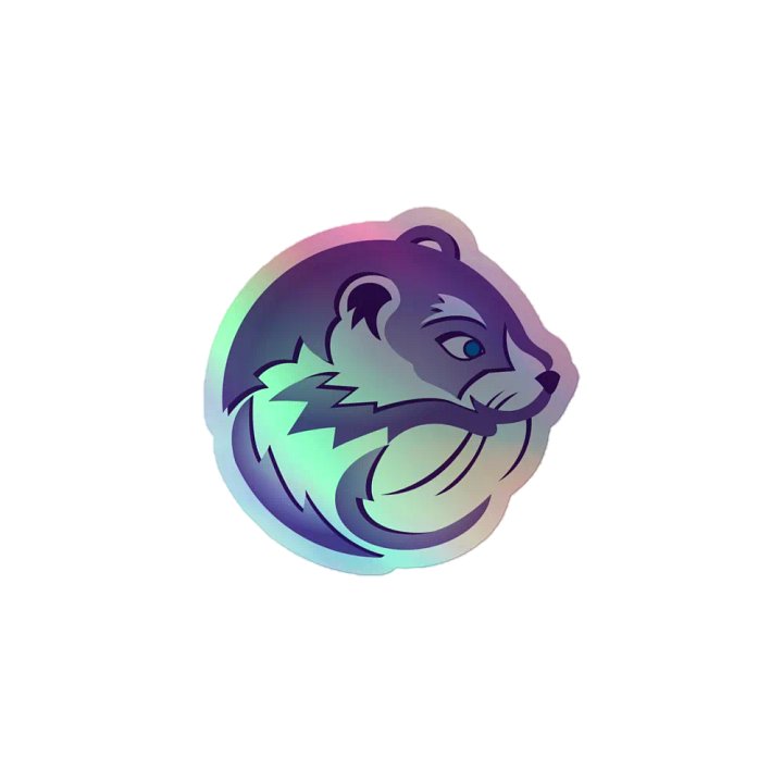 DJ Weasel 2025 Edition Holographic Sticker product image (1)