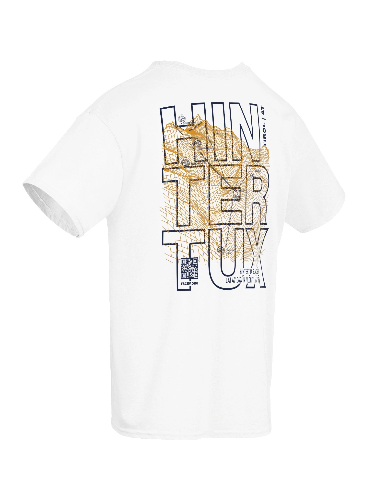 Hintertux Glacier Coordinates Resort White (front and back) product image (6)