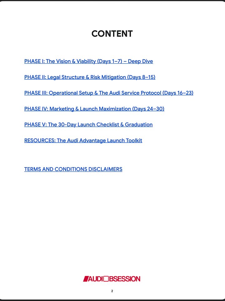 The 30-Day The Four Ring Side Hustle: Start an Audi Rental Business, No Capital Required product image (2)