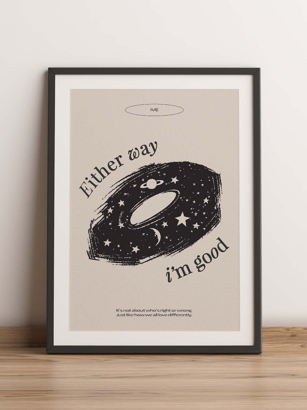 Either Way - IVE KPOP Digital Printable Wall Poster (A1 SIZE) - Instant Download product image (1)