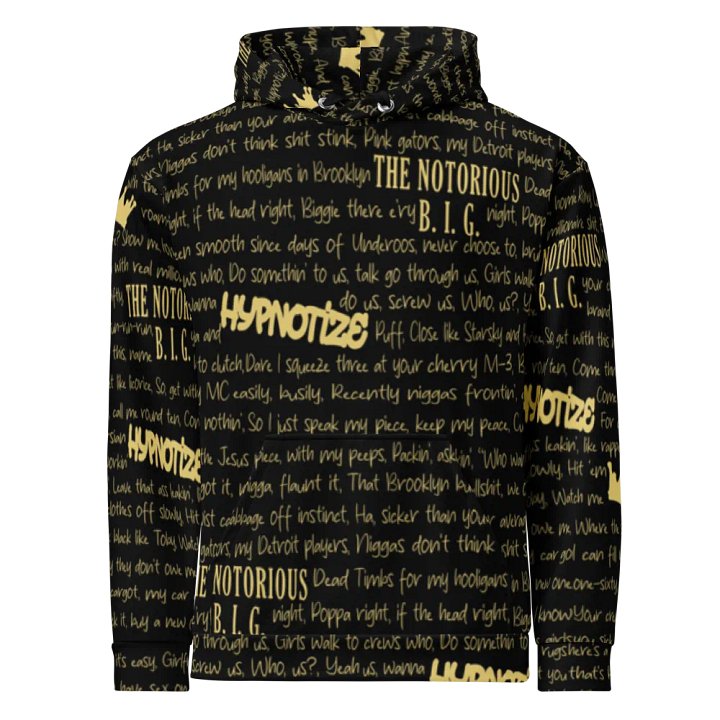 Hypnotize - The Notorious B.I.G. - BLACK w/GOLD - Unisex Hoodie product image (2)