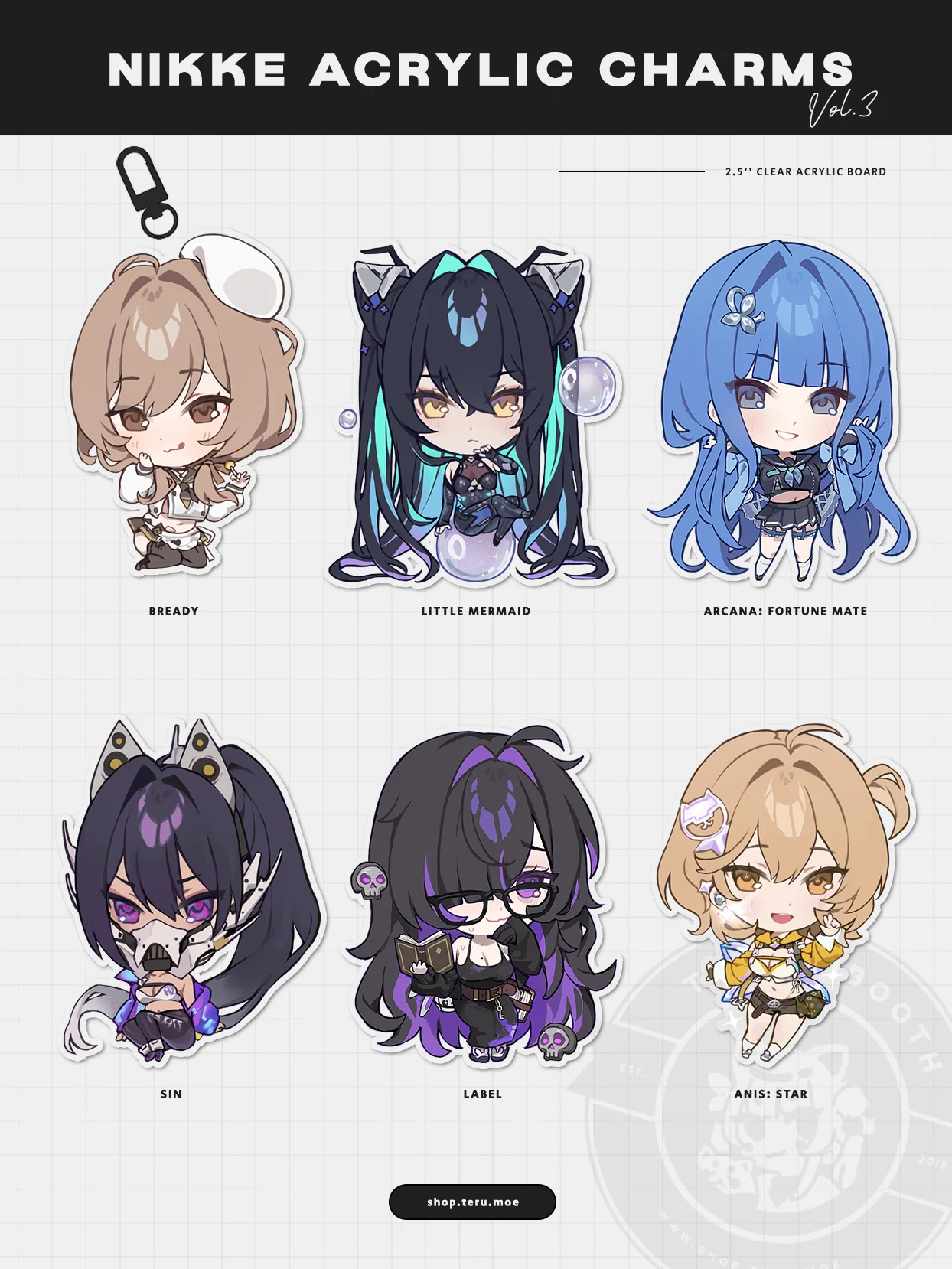 NIKKE Acrylic Charms Vol.3 product image (1)
