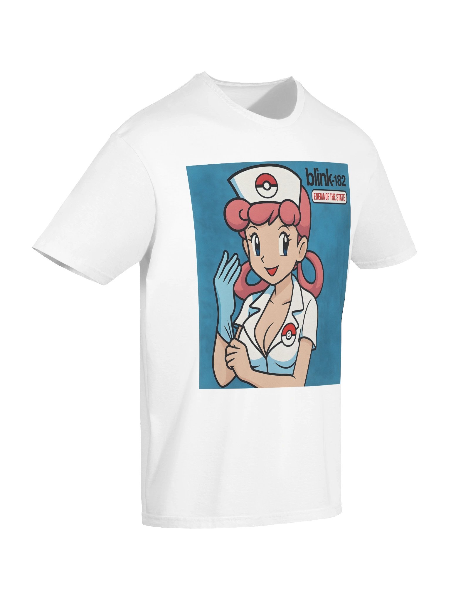 Nurse Joy × Blink-182 – Enema of the State Parody Tee product image (10)