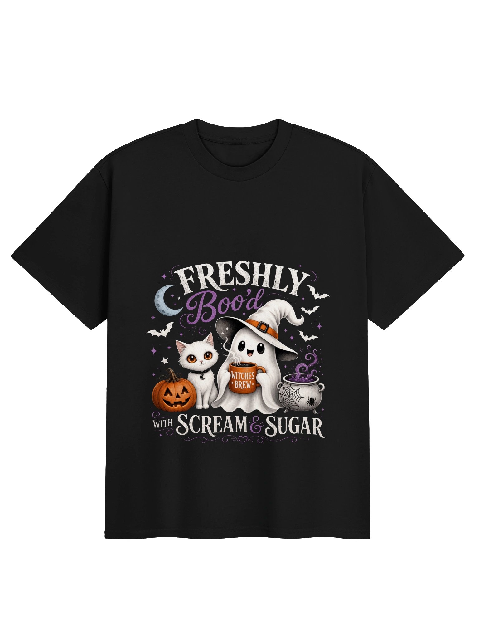 Freshly Boo'd Halloween Ghost Unisex T-Shirt product image (2)