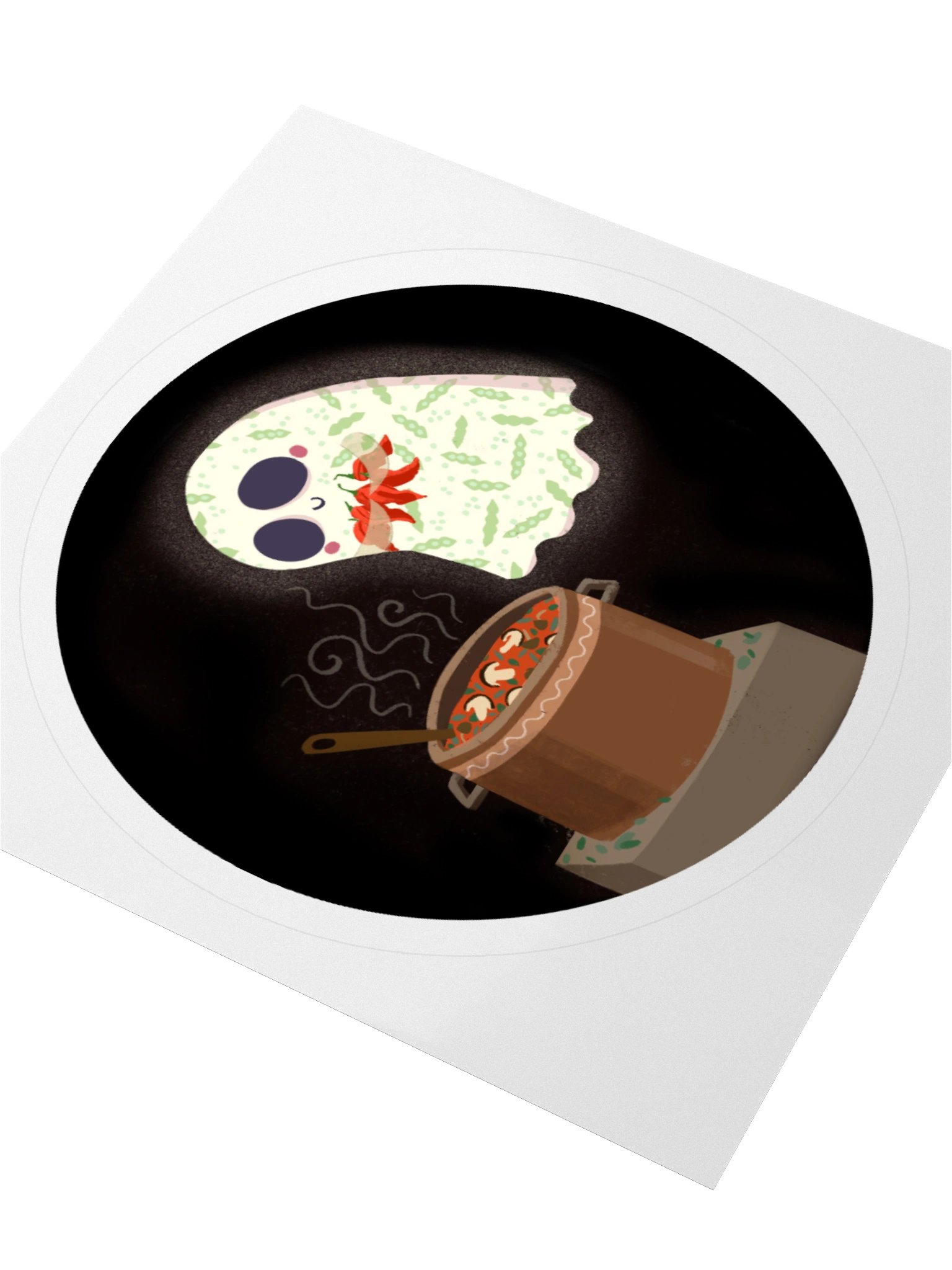 Little Ghost Chili Chef - Vinyl Sticker product image (3)