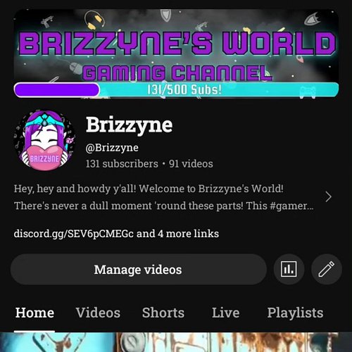 Hey, hey and howdy y'all - Welcome to Brizzyne's World! Join me on YouTube and witness all the fun and chaos. I'll take you o...