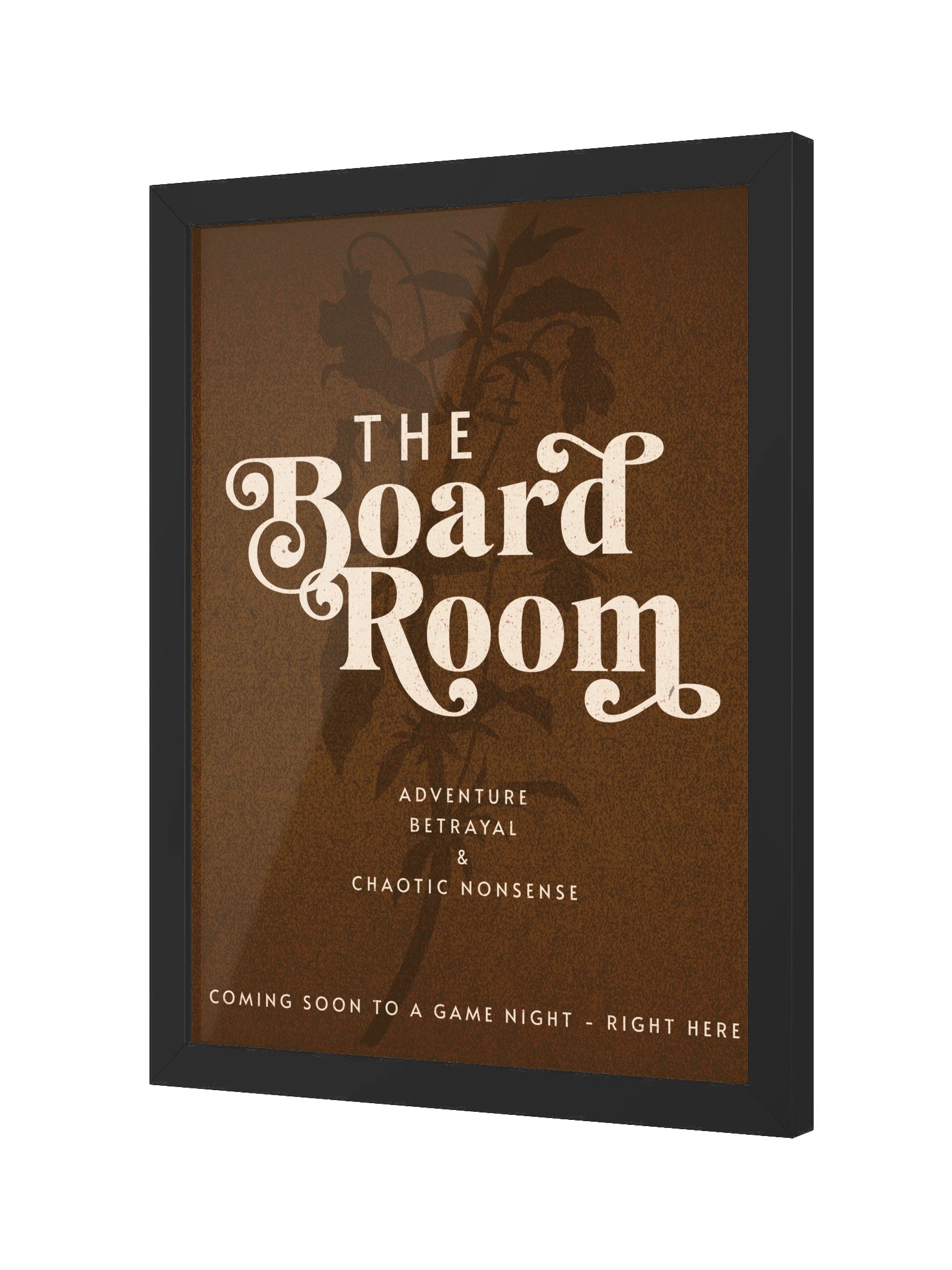 Elegant Floral Movie Poster Board Game Room Decor- FRAMED product image (6)