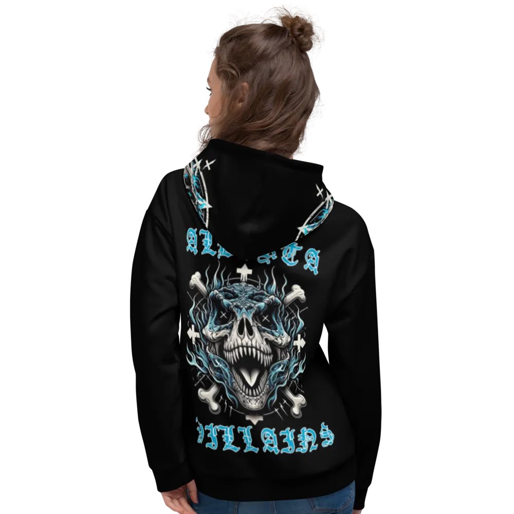 Rock Blue flame all over print hoodie product image (4)