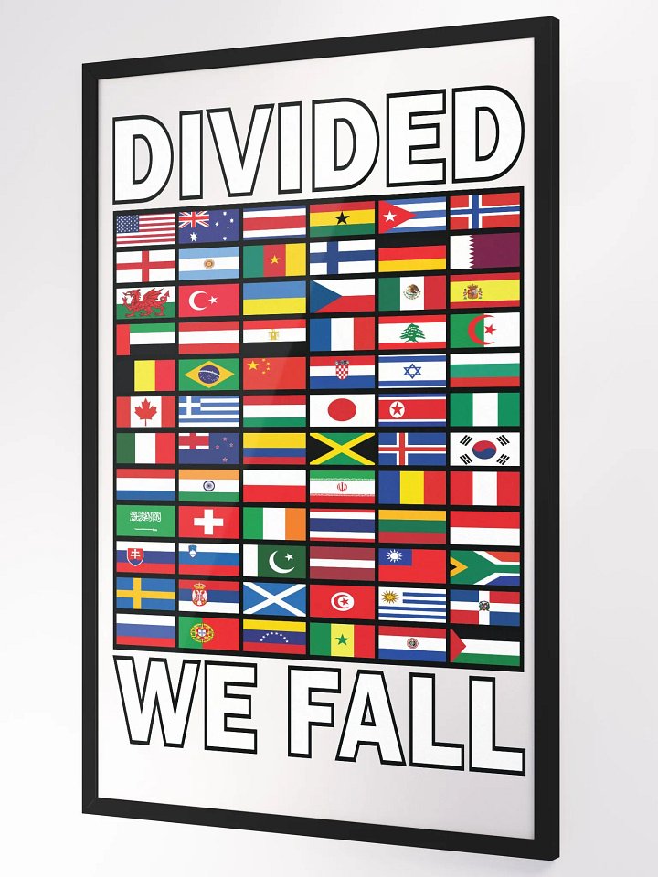 Divided We Fall - Nations - Framed High-Quality Matte Poster product image (1)