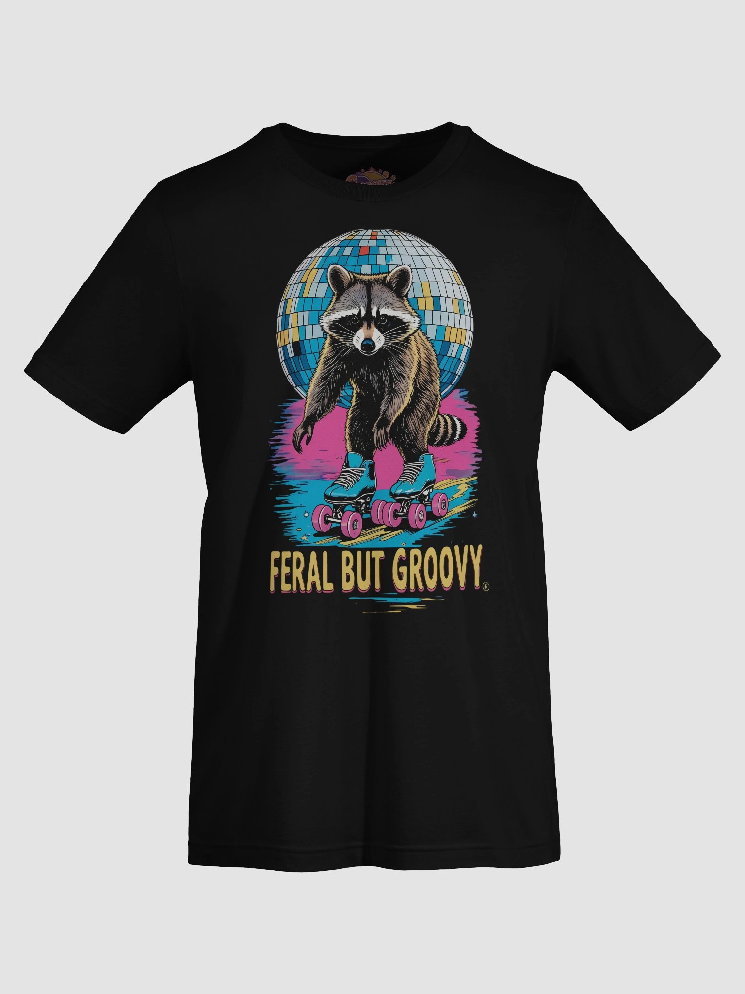 Feral groovy Disco Raccoon T-Shirt product image (6)